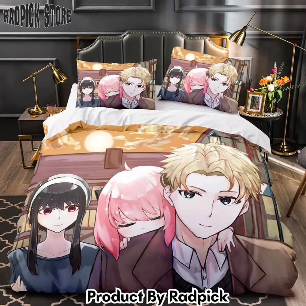 Spy x family bedding set quilt duvet cover bed sheet for room decoration  rp0429338